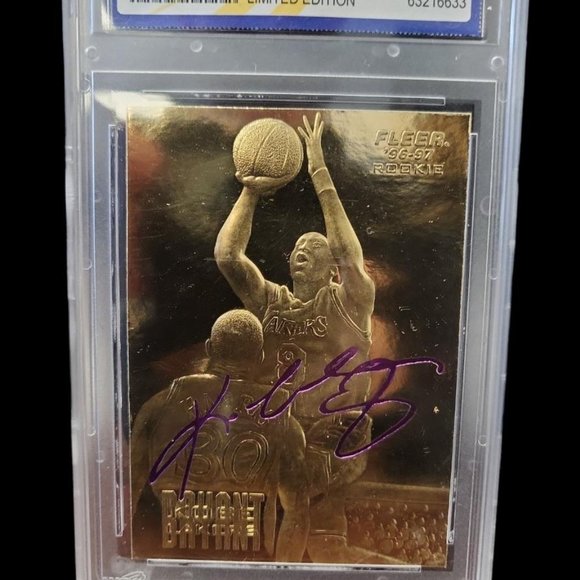 Kobe Bryant 1996-97 Fleer 23KT Gold Graded 10 Card - Picture 1 of 2